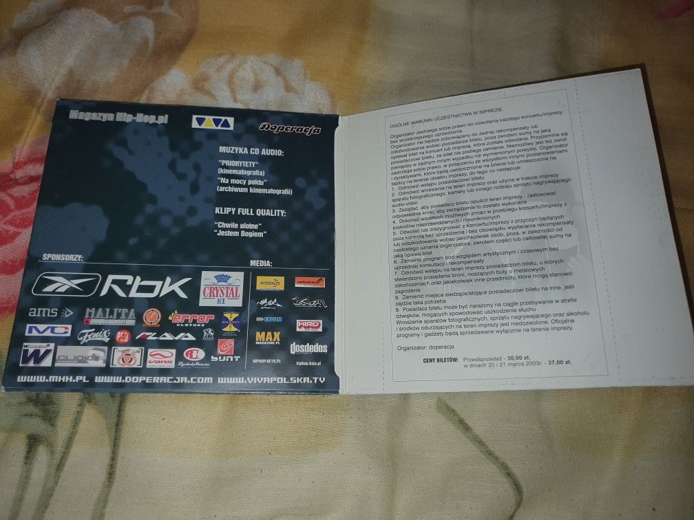 Paktofonika Bilet na pożegnalny koncert + CD Unikat