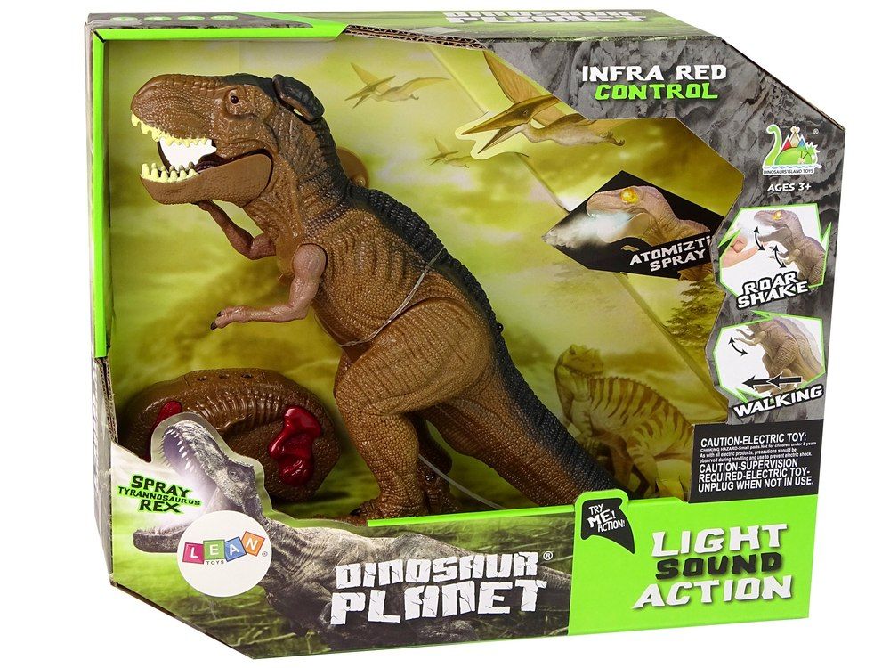 Dinozaur Tyranozaur Rex Zdalnie Sterowany R/C z Parą Dźwięk