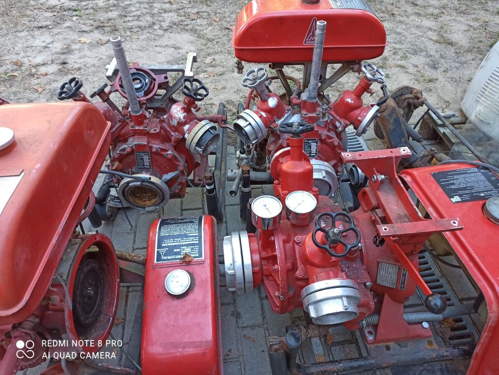 Motopompa Pompa Strażacka Deszczownia Bursztyn 800l/min 8bar Magirus