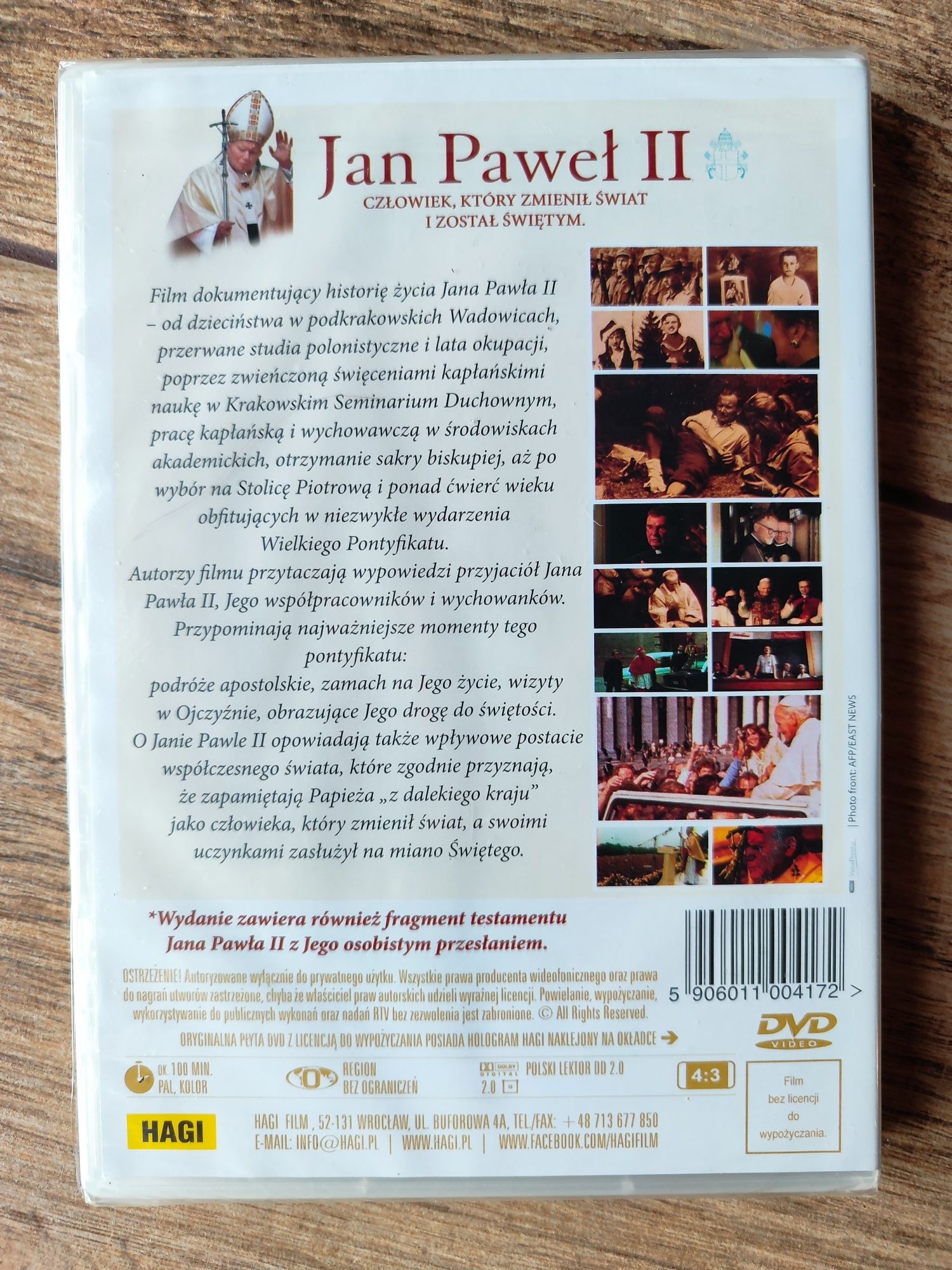 Jan Paweł II droga do świętości dvd Nowa folia