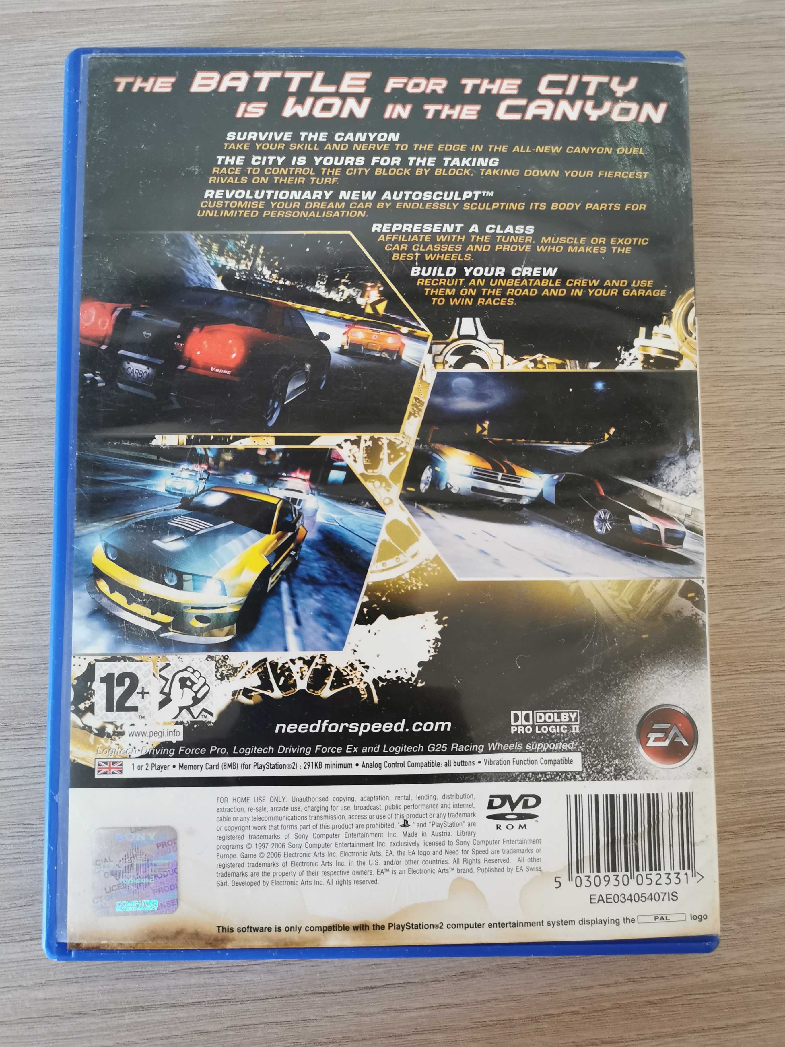 NFS Need For Speed Carbon PS2 Playstation 2