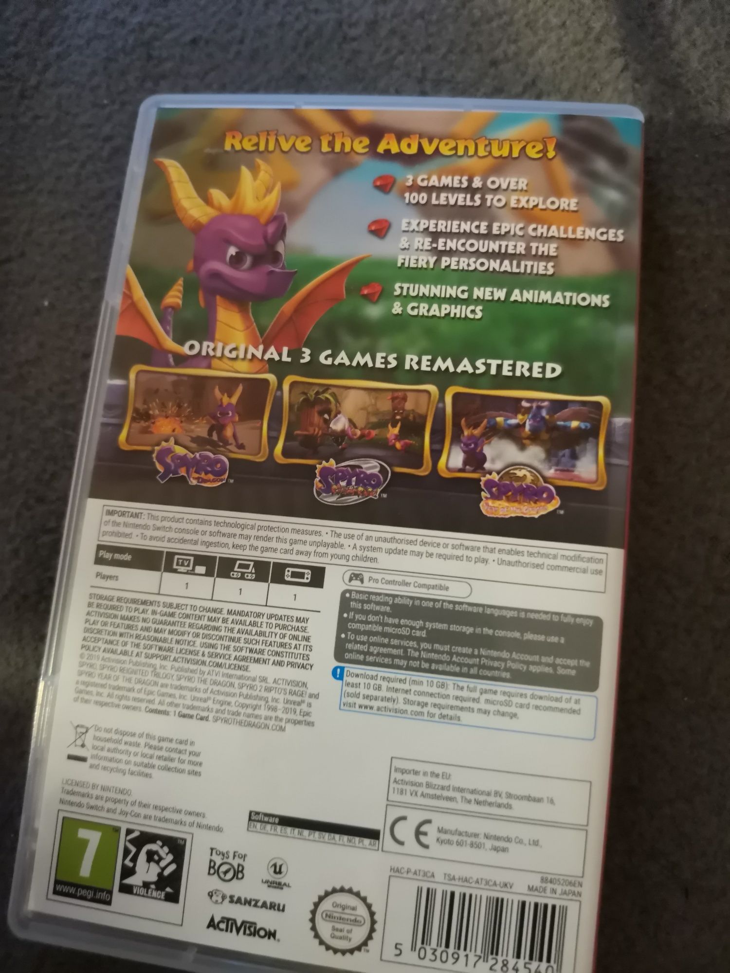 Spyro the Reignited Trilogy Nintendo Switch