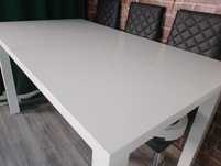 Stół Brillant Biały połysk rozkładany 140cm+40cm/80cm