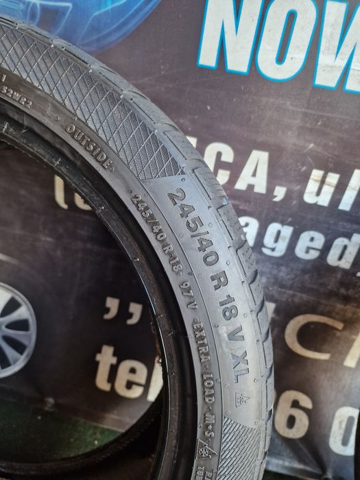 Opony zimowe 245/40/18 Continental Para 6mm 2020