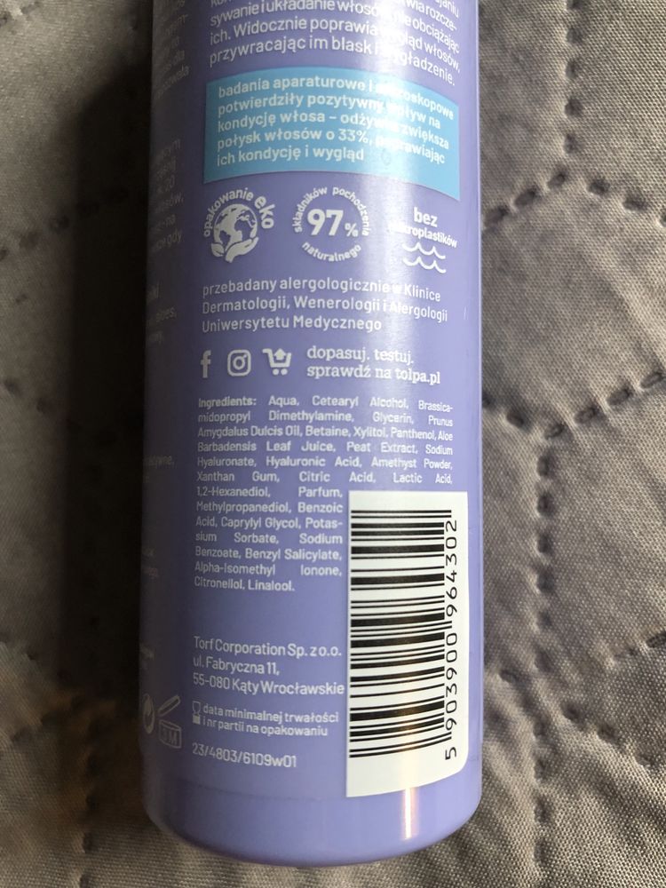 774. Nowa. Odżywka do włosów. Tołpa. Hair repair