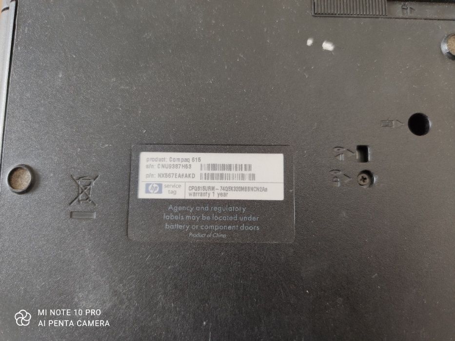 Laptop Compaq 615