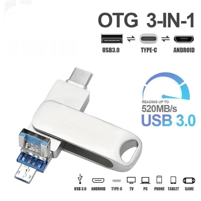 Флешка 64гб 2в1 и я3в1