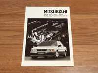 Prospekt katalog folder MITSUBISHI GALANT GTi-16V/DYNAMIC 4 - 1990 r.
