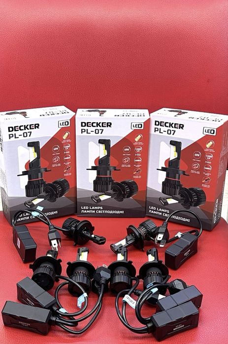 Світлодіодні лед лампи Decker PL-07 (Цоколі -H4 H7 H1 H11 HB4 HB3 H27)