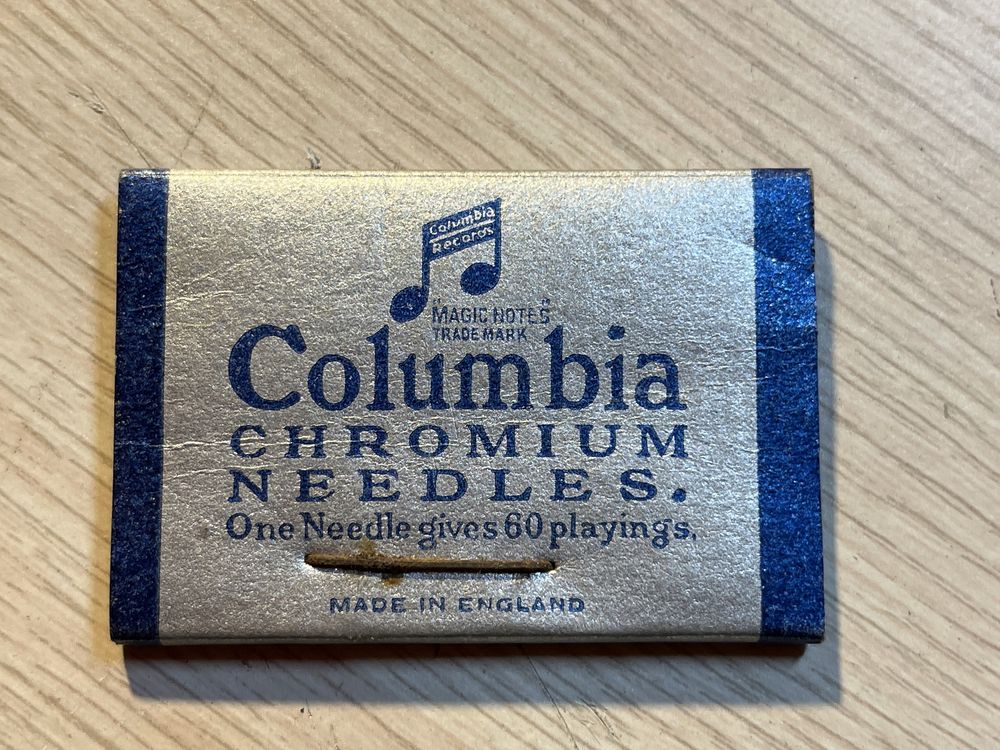 COLUMBIA Chromium Needles, igły do gramofonu, 8 sztuk