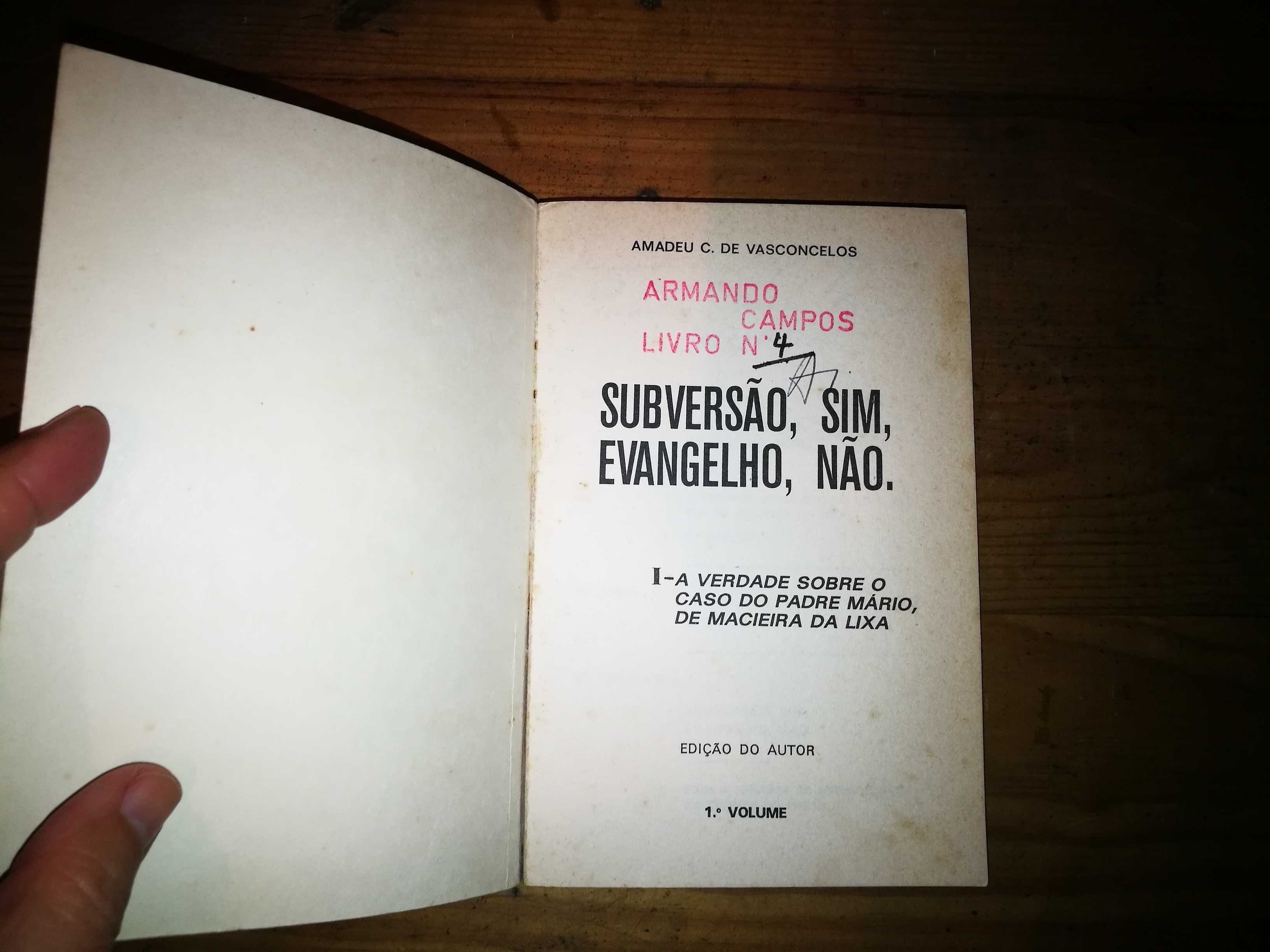 Subversão sim, Evangelho Não - Amadeu C de Vasconcelos