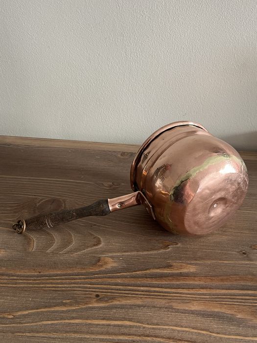 Miedziane naczynie ręcznie kute stylowe Starocia