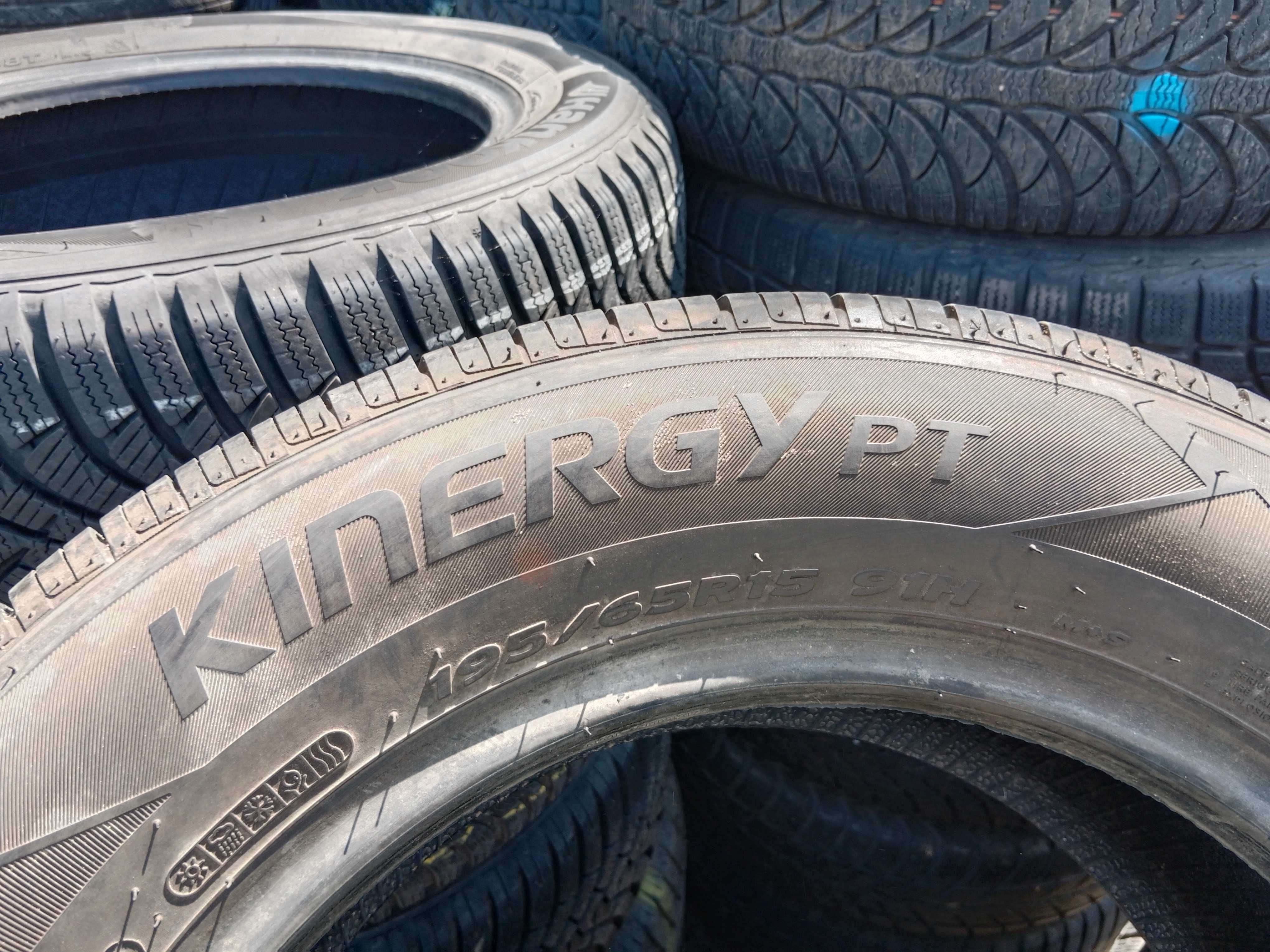 Opona używana 195/65R15 Hankook Kinergy PT 1szt.