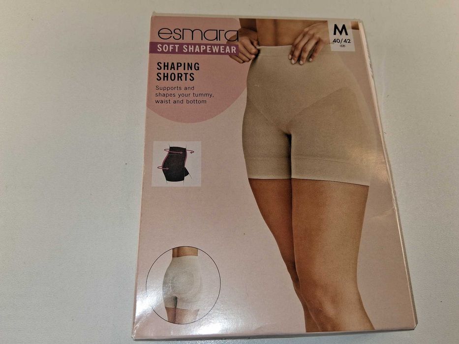 A110 Esmara Soft Shaping Shorts Spodenki Modelujące Beżowe M 40/42