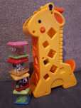 Żyrafa Fisher Price i 4 klocki zabawka dla dzieci