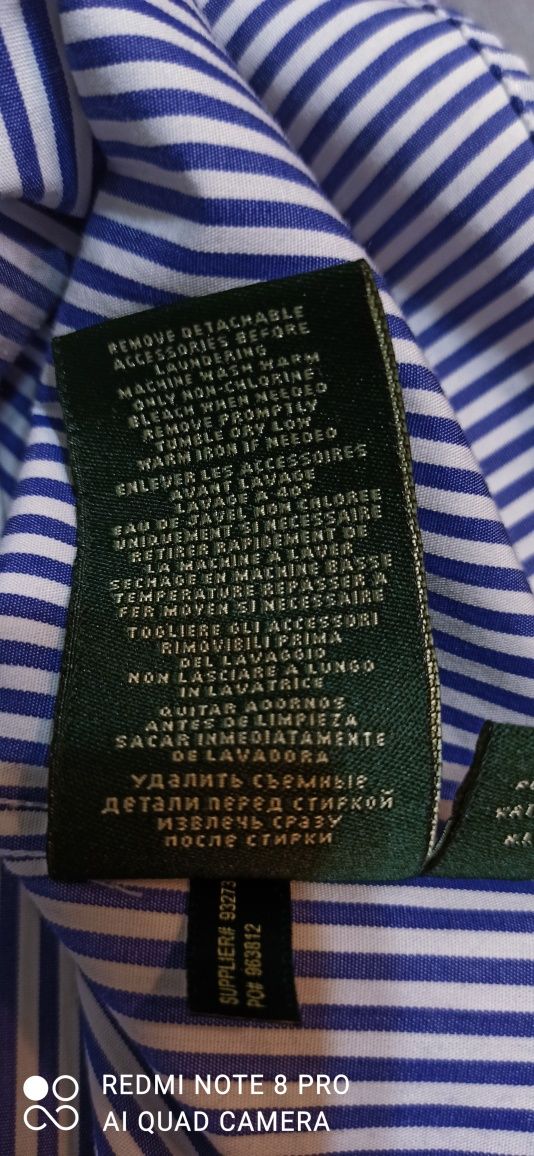 Ralph  Lauren  oryginalna koszula z długim  rękawem  rozmiar  5XL, 6XL