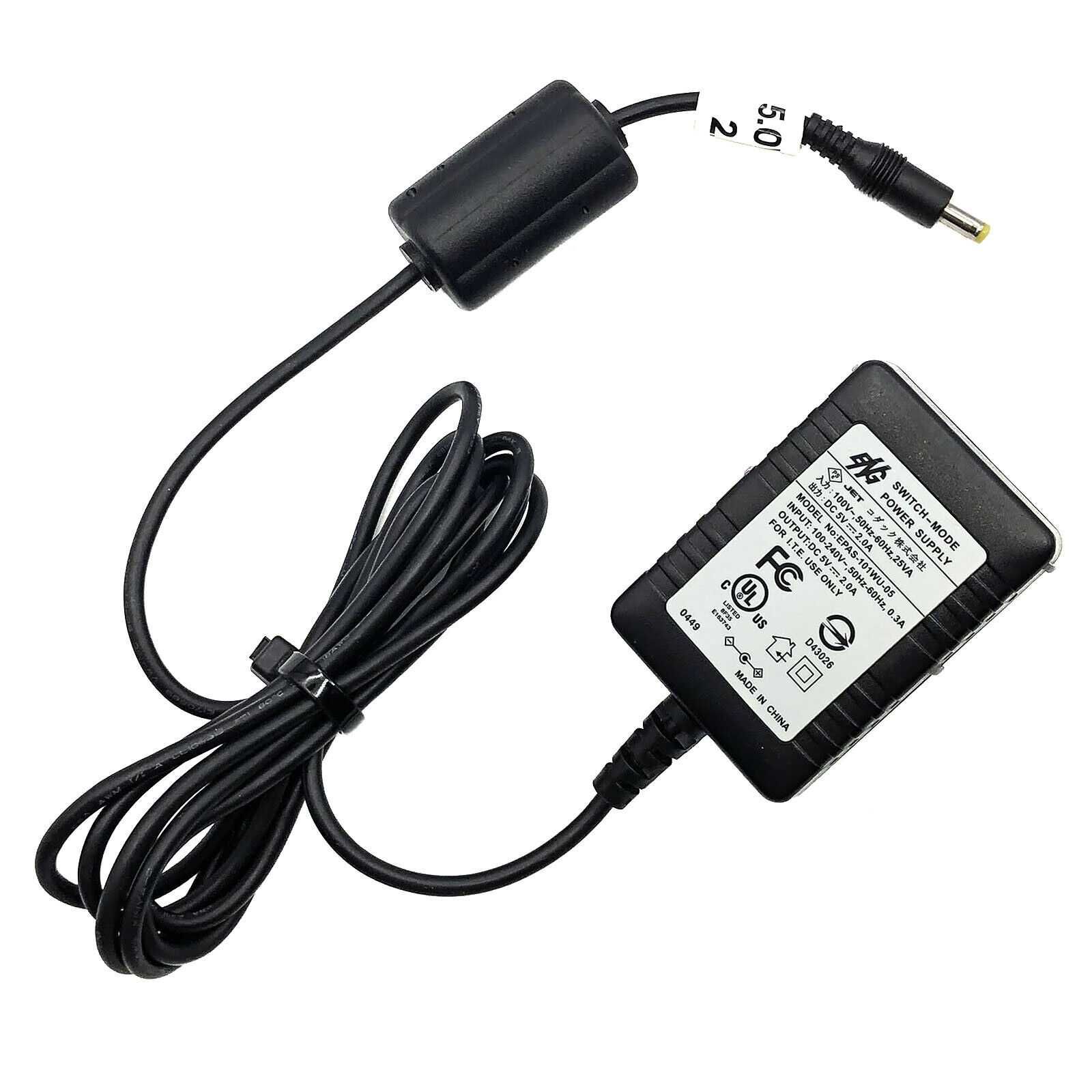 Zasilacz EPAS-101WU-05 DC 5V 2A i adapter US na EU