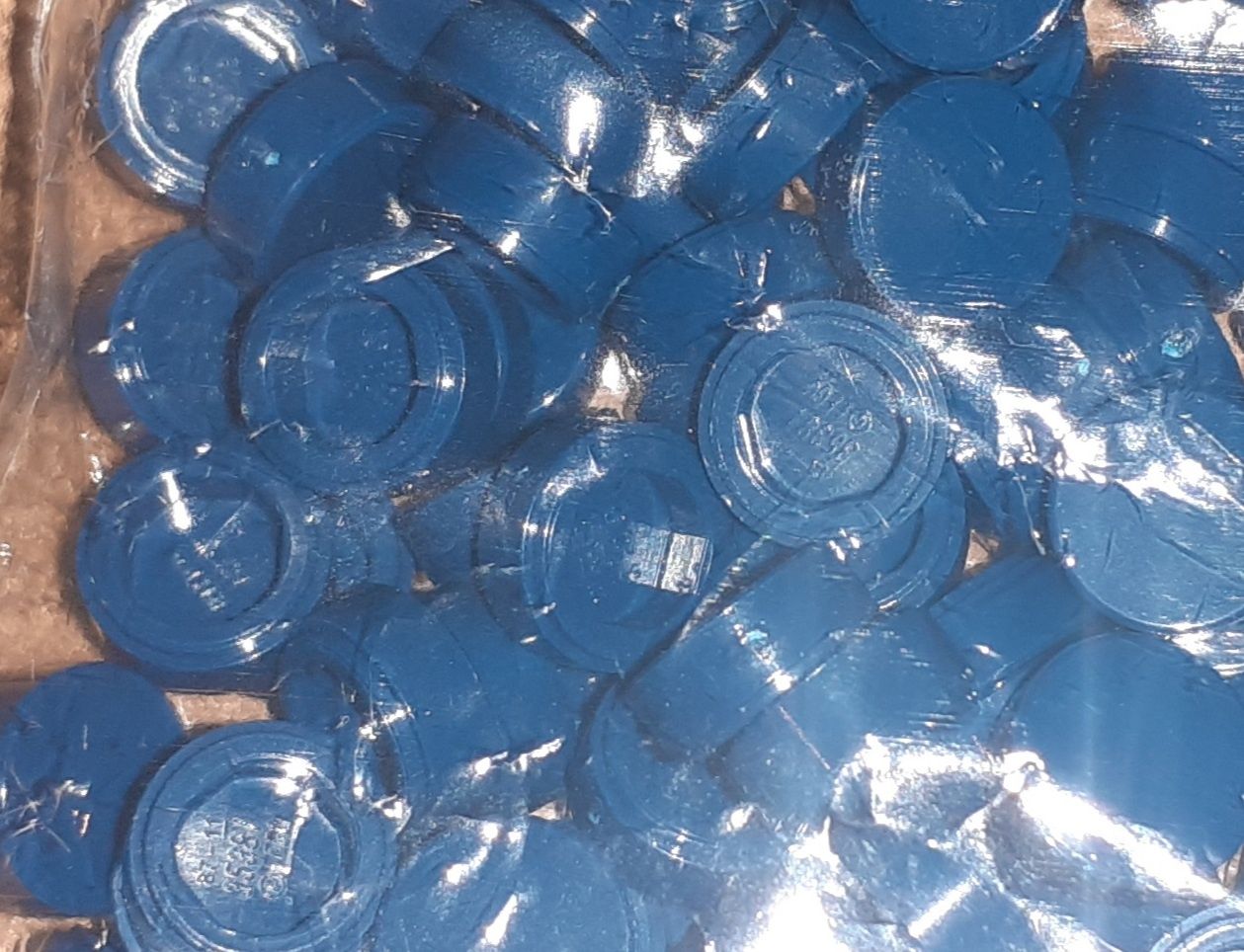 409 x nowe LEGO art elementy round tile 1x1 dark blue