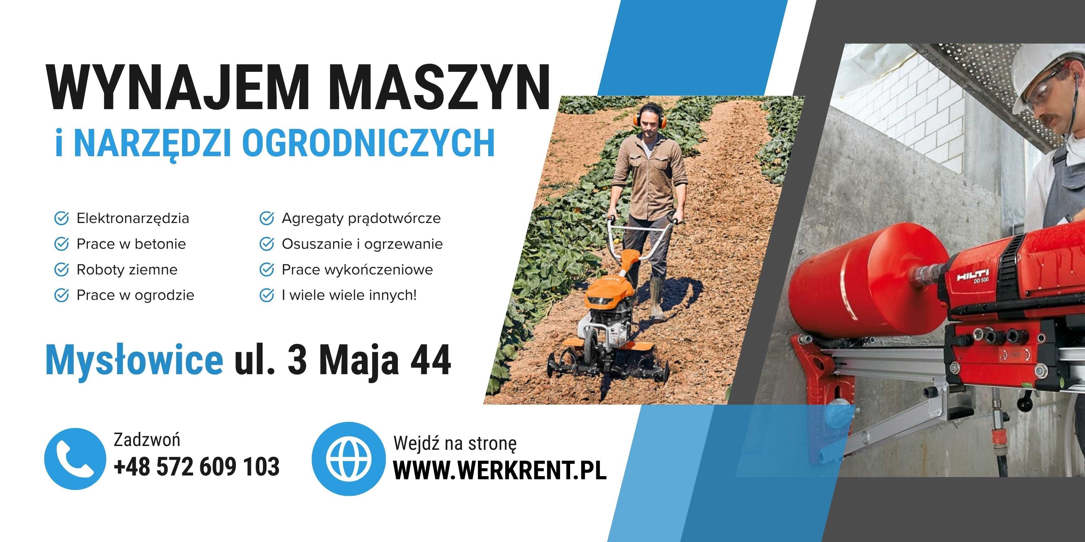 Wypożyczalnia sprzętu budowlanego | Wynajem sprzętu ogrodniczego |