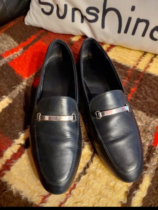 Czarne, skórzane lordsy #vagabond