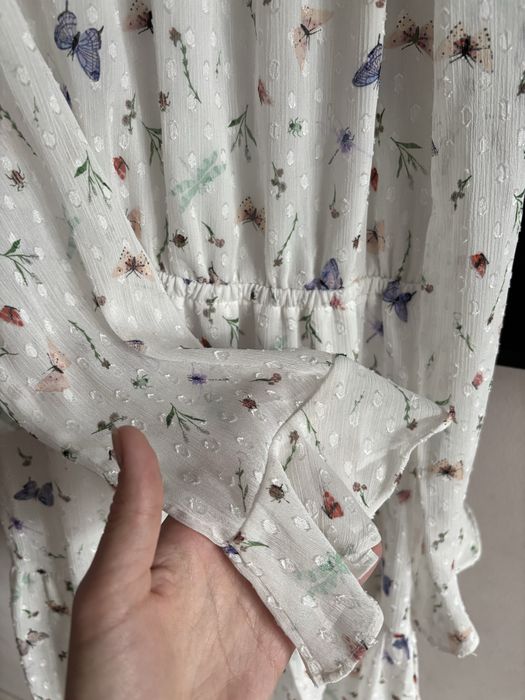 Ніжна сукня hm , S метелики , шифонова сукня