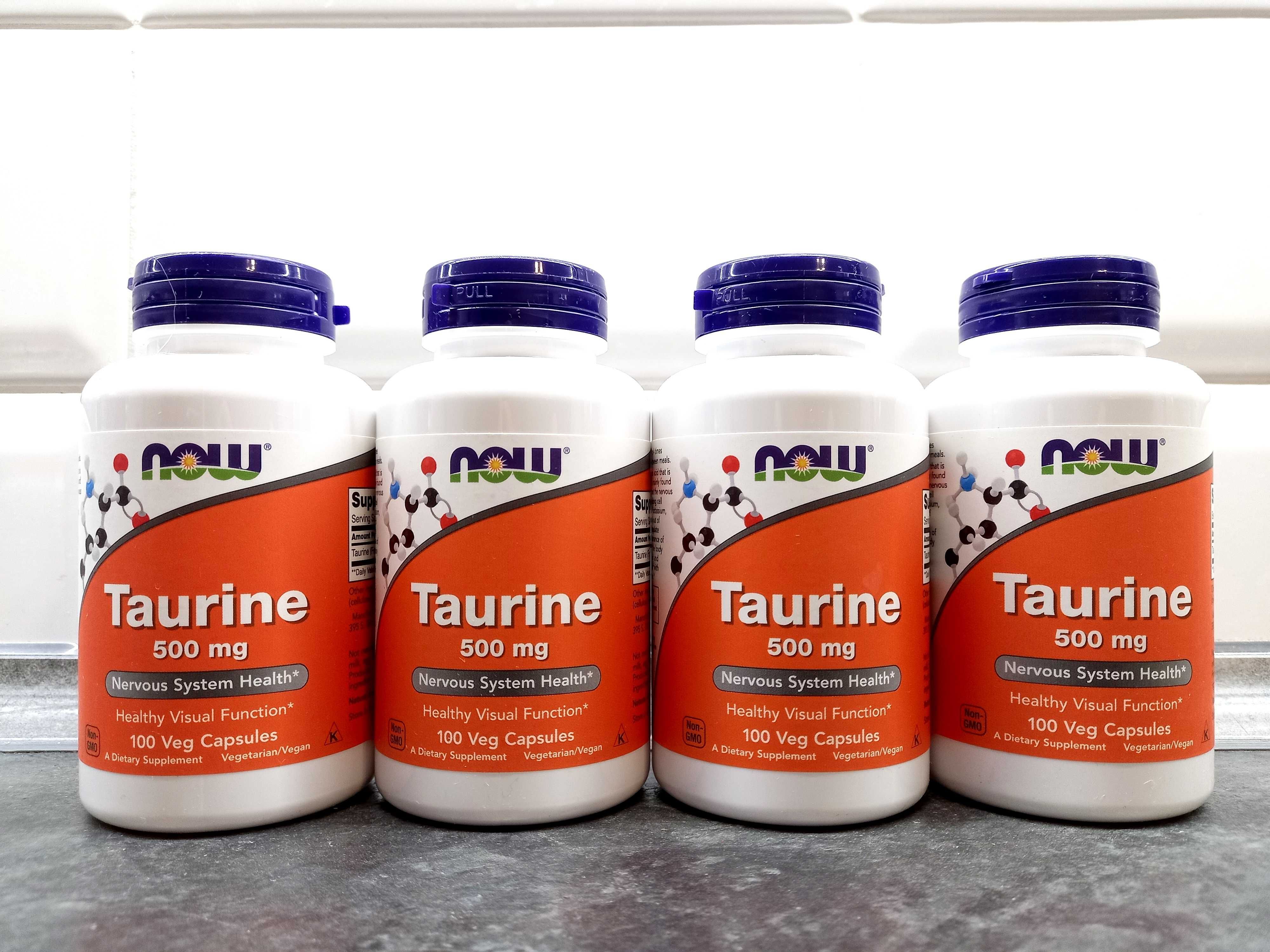 Now Foods, Taurine 500 мг (100 капс.), таурин