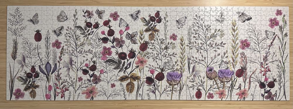 Puzzle Panoramiczne Flowers, 1000 el.