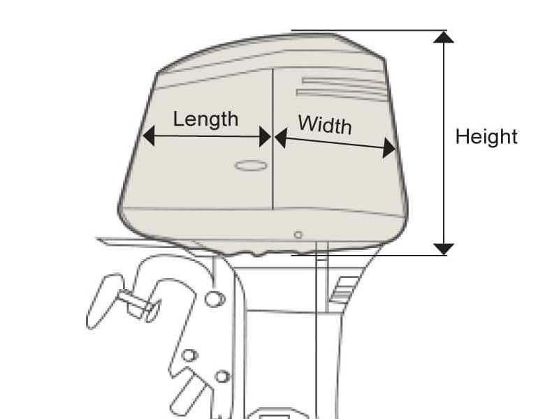 Pokrowiec • Osłona na silnik zaburtowy do łodzi / Silnik do 150 KM