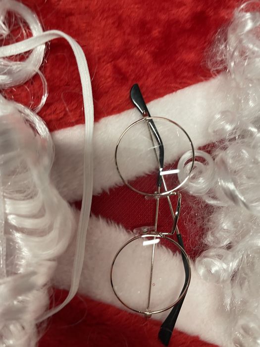 Strój/przebranie z pluszu Święty Mikołaj/Gwiazdor/Dziadek Mróz