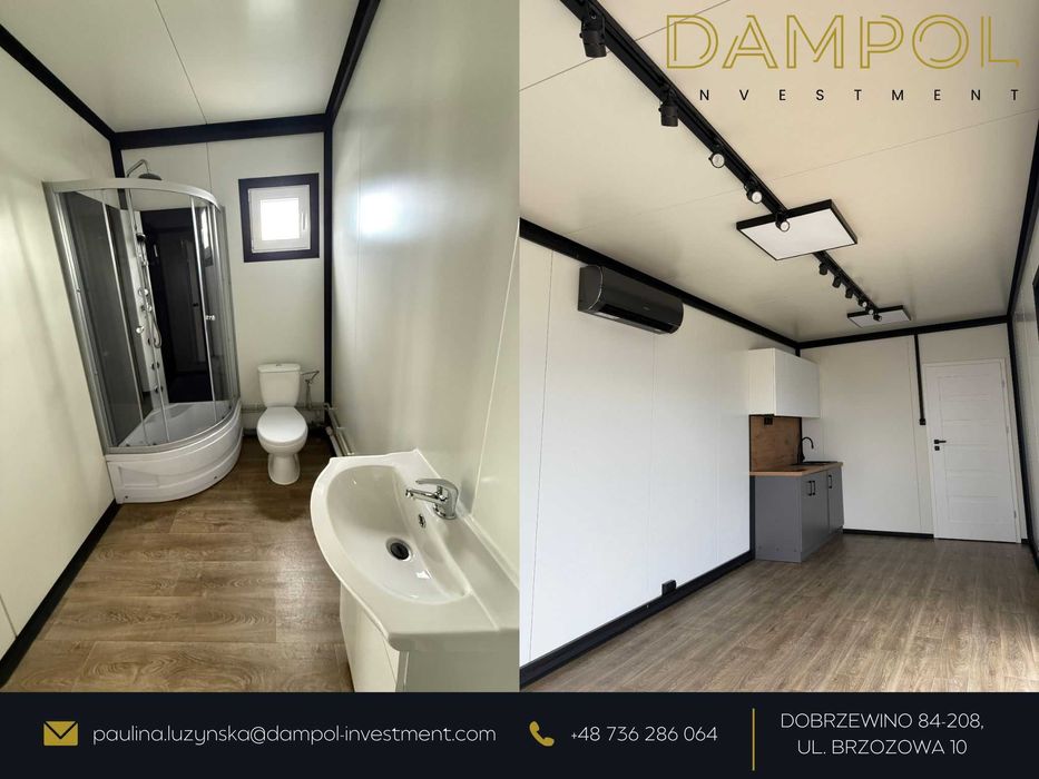 Nowoczesny Domek całoroczny 9X3/27m2/biuro/sklep/mobilny/letniskowy