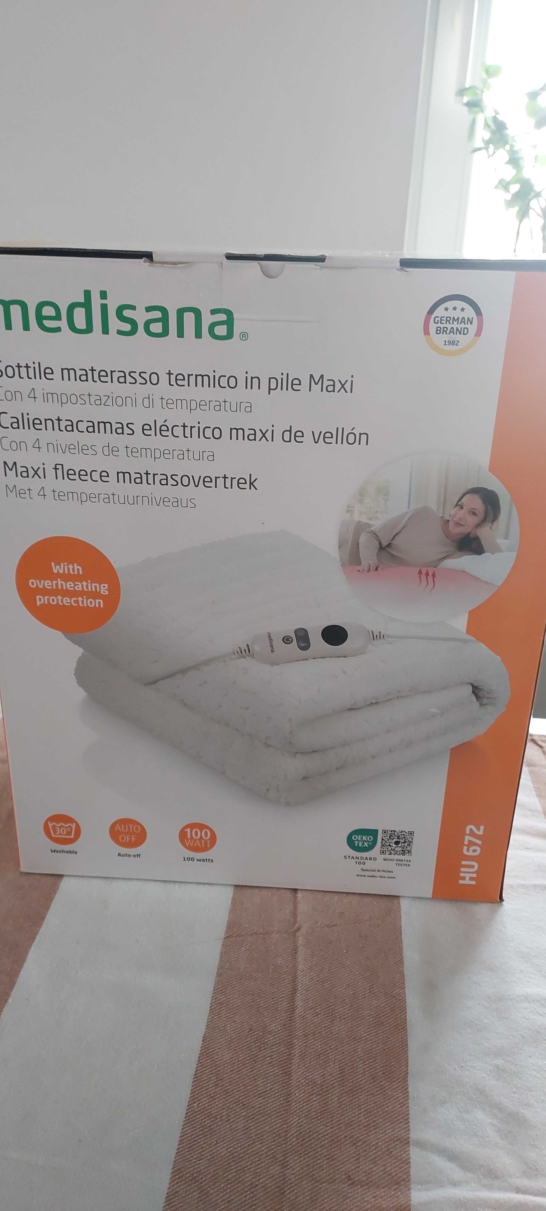 Medisana HU 672 Puszysty podgrzewany koc pod materac 150 x 80 cm