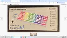 Nowa Klawiatura thock tkl pudding onyx white