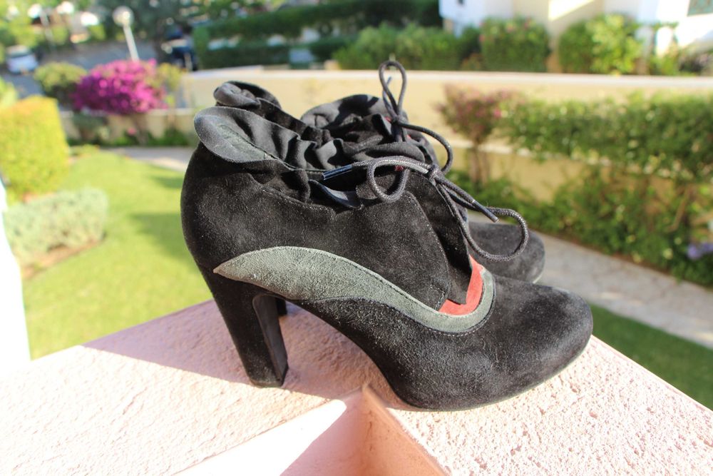 Botins de veludo Miriam