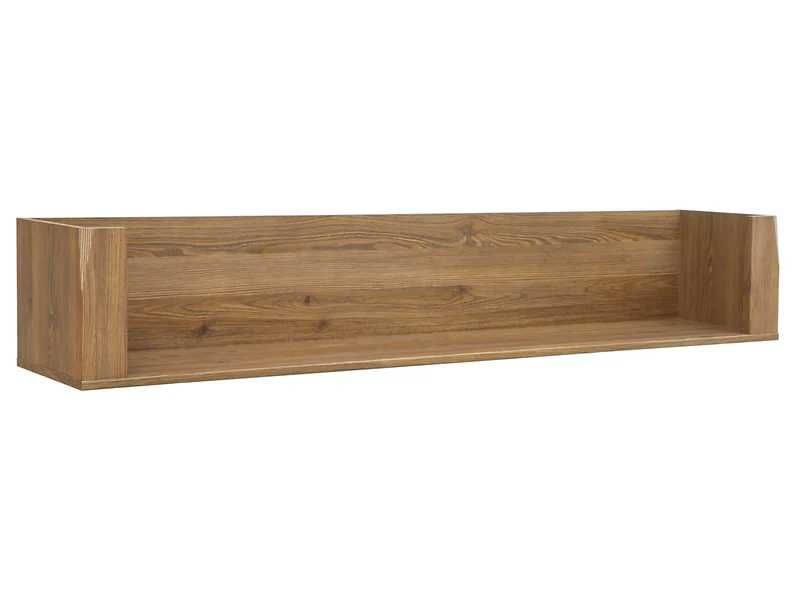 półka ścienna Bergen 156 cm modrzew sibiu złoty