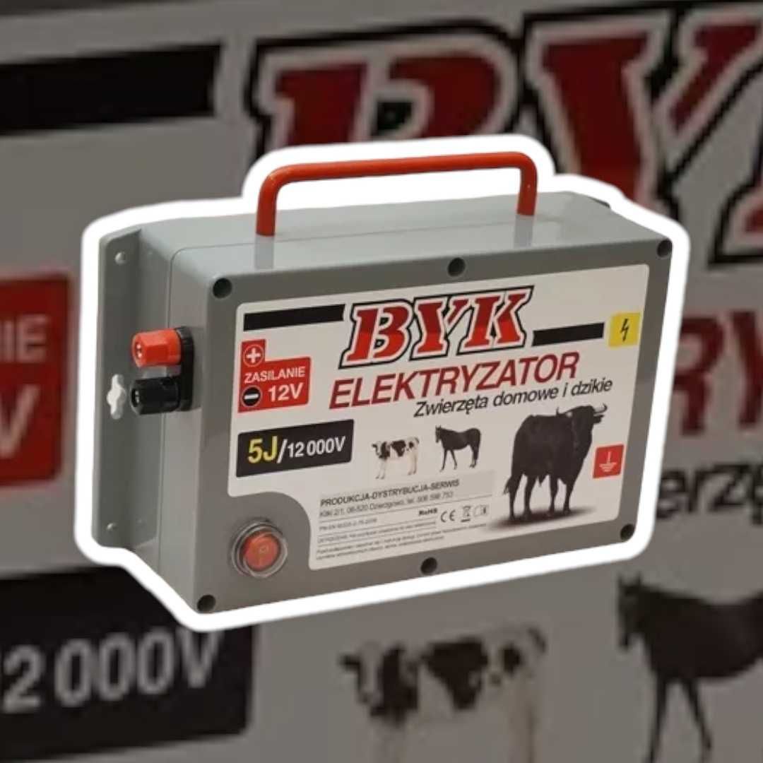 Elektryzator/pastuch dla bydła, krów - BYK 5J - polski, mocny 12000V!