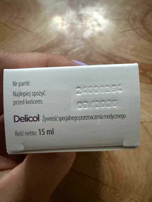 NOWE Delicol Krople dla niemowląt 15ml