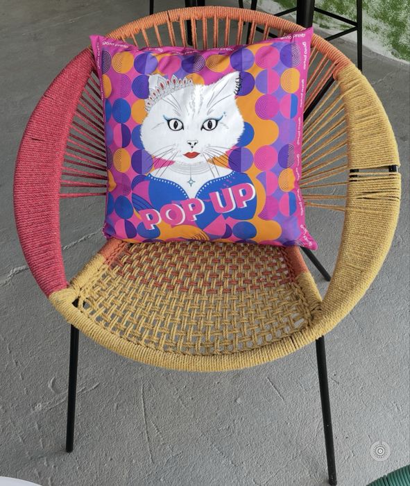 Cadeira Boho + Almofada POP UP