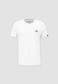 Alpha Industries t-shirt BASIC SMALL LOGO 188505 biała