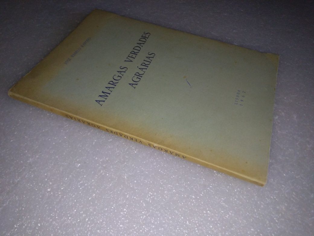 Raro livro Livro amargas verdades agrarias 1962