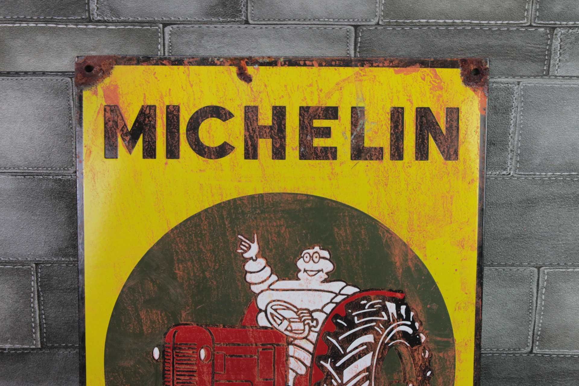 3 Michelin reklama szyld blacha emaliowana 50 x 36
