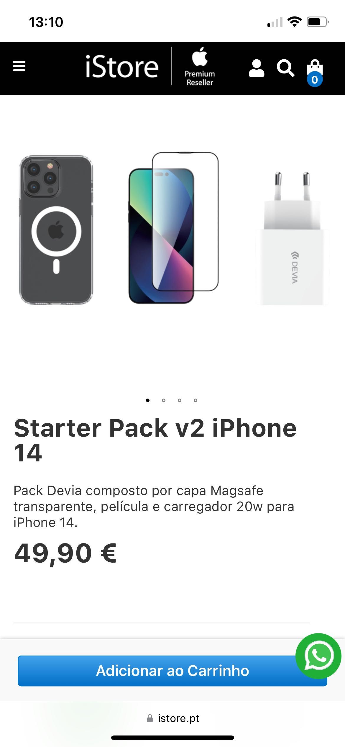 Starter Pack V2 IPhone. Acessórios