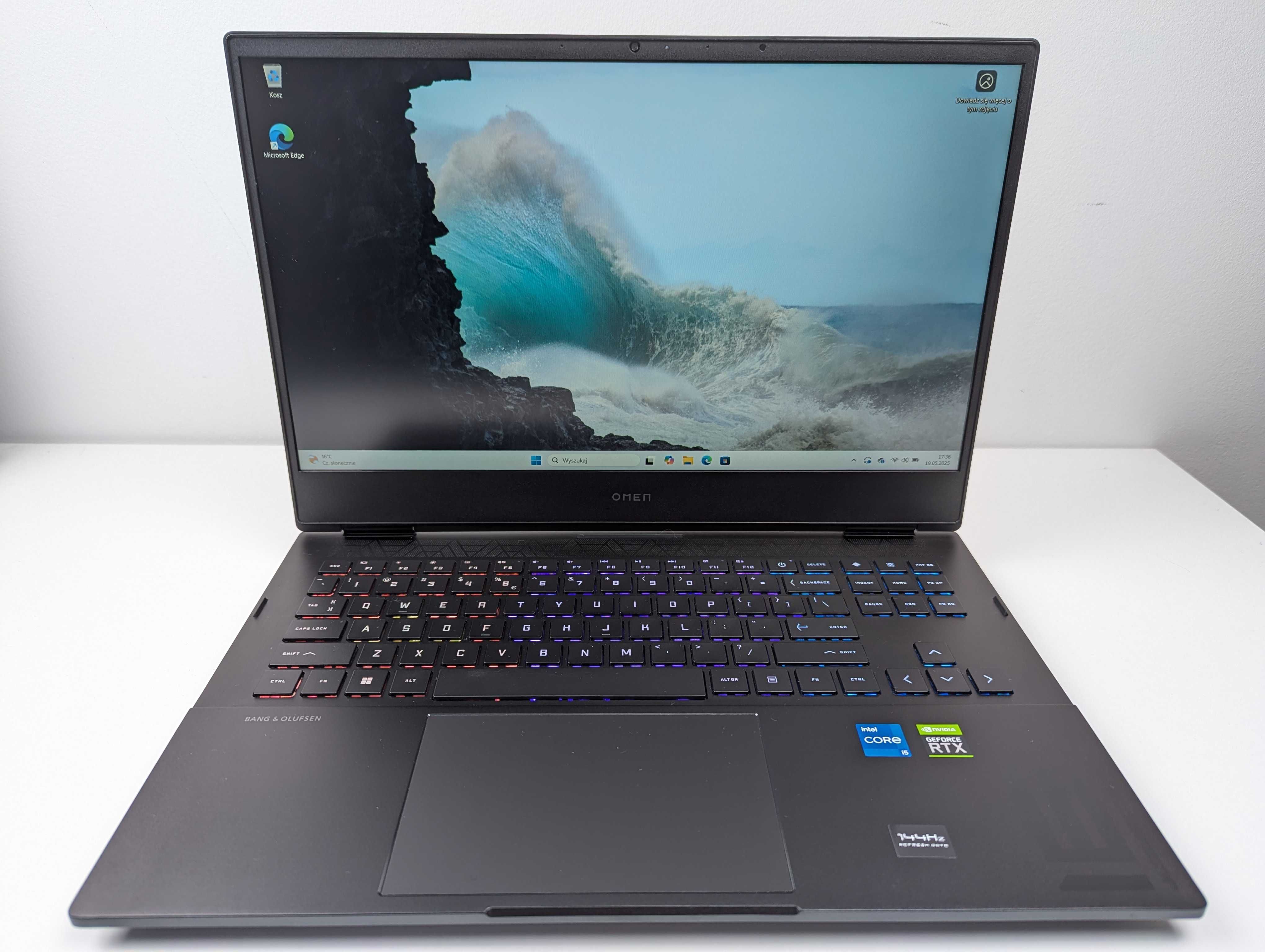 LAPTOP GAMINGOWY HP Omen RTX 3050 Ti Intel i5-12500H 144 hz 16 cali
