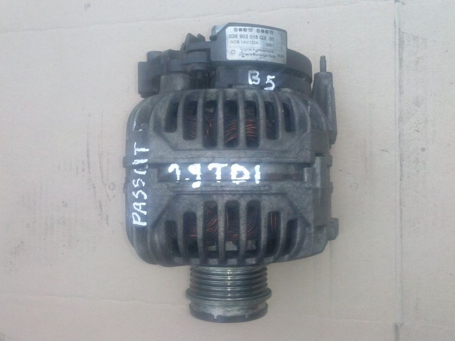 vw passat b5-1.9tdi-AVB alternator 2002r