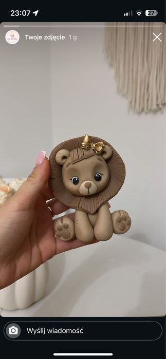 Zestaw lewek z masy cukrowej dekoracjaaa