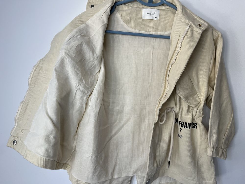 Gabardina menino 130, bege