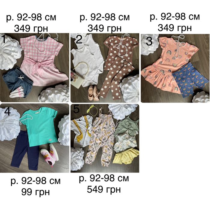 Одяг дитячий 92-98 см (2-3 р) Zara H&M Next сукня шорти футболка боді