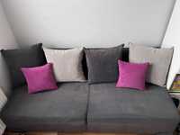 Sofa kanapa szara funkcja spania