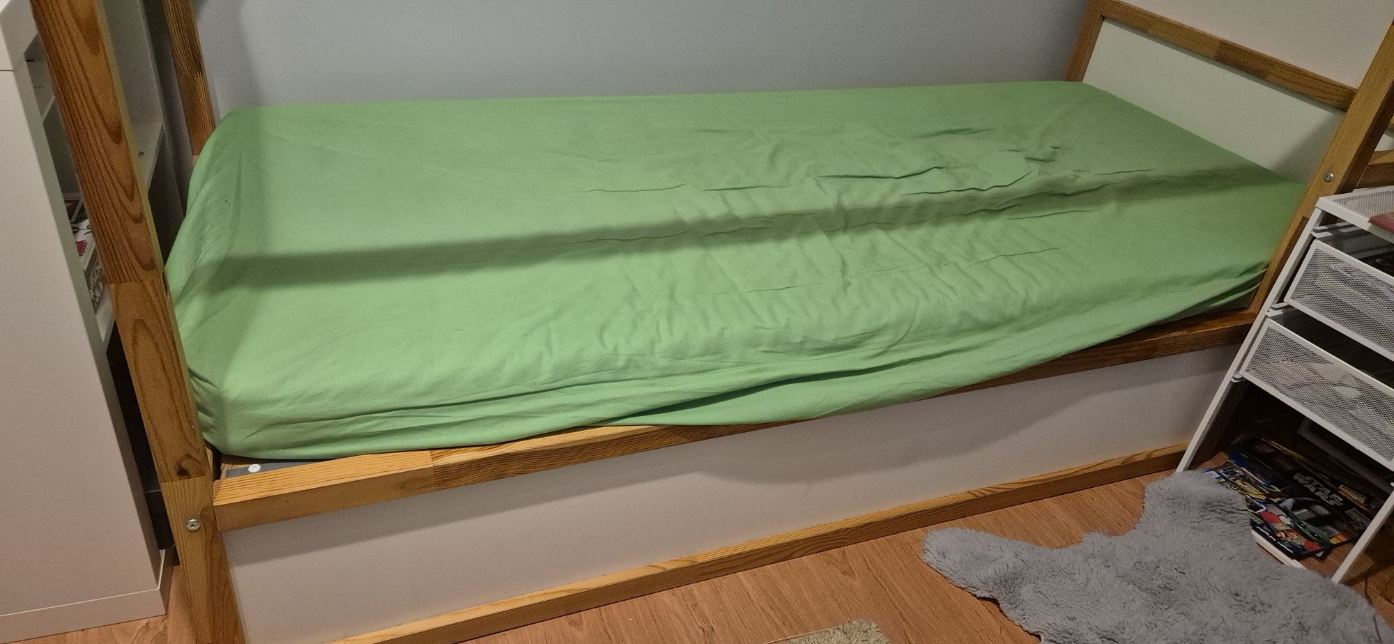 KURA łóżko dwustronne Ikea z materacem
