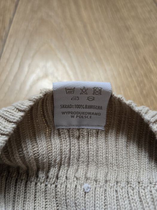 Czapka dzianinowa dziecięca, beżowa 0-2 lata RP Store Roger Publishing