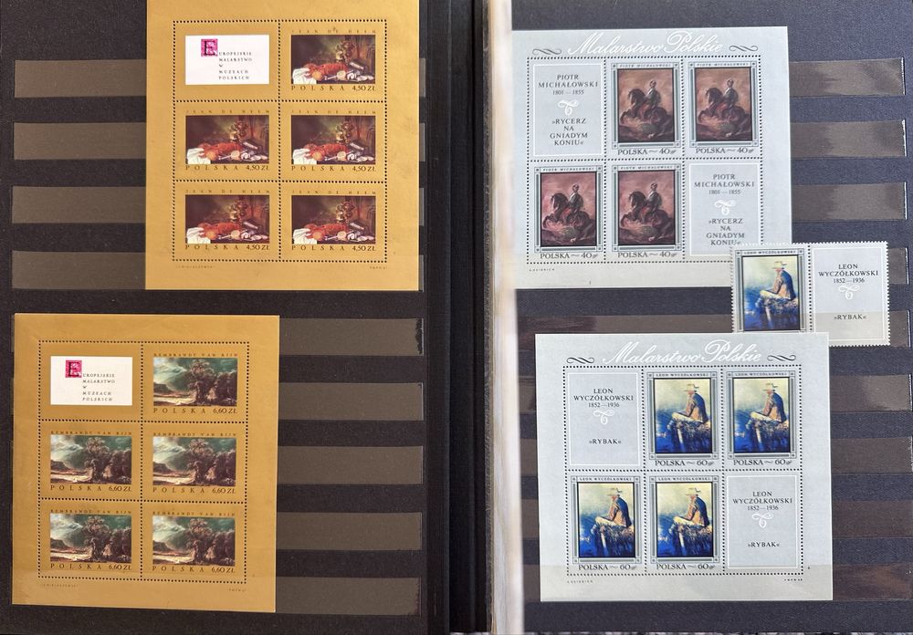 Klaser znaczki bloczki Malarstwo Polskie